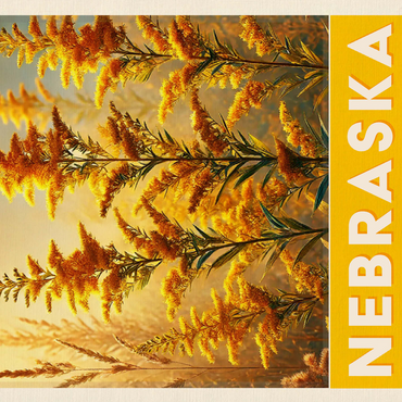 State Flowers Series: Nebraska, Goldenrod 500 Jigsaw Puzzle 3D Modell