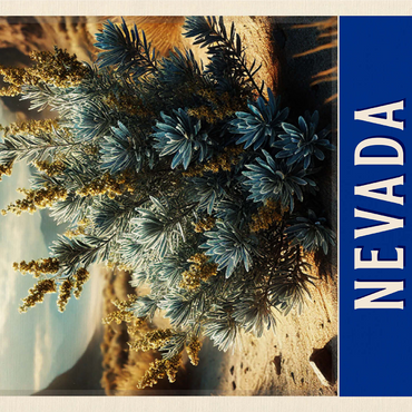State Flowers Series: Nevada, Sagebrush 1000 Jigsaw Puzzle 3D Modell