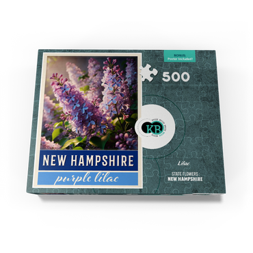 State Flowers Series: New Hampshire, Lilac 500 Jigsaw Puzzle box view3