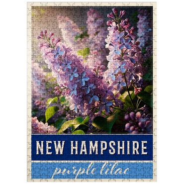 puzzleplate State Flowers Series: New Hampshire, Lilac 500 Jigsaw Puzzle