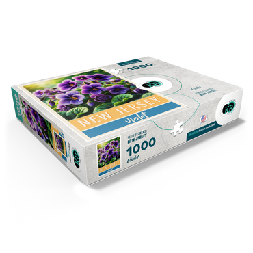 State Flowers Series: New Jersey, Violet 1000 Jigsaw Puzzle box view1