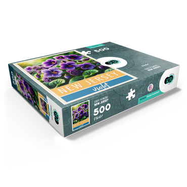 State Flowers Series: New Jersey, Violet 500 Jigsaw Puzzle box view1