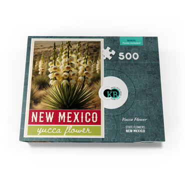 State Flowers Series: New Mexico, Yucca Flower 500 Jigsaw Puzzle box view3