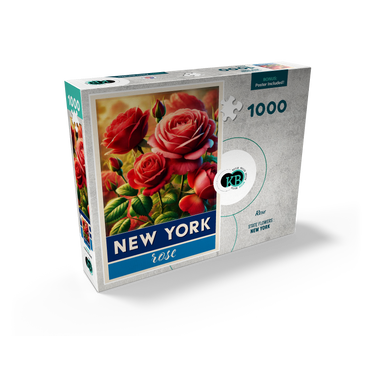 State Flowers Series: New York, Rose 1000 Jigsaw Puzzle box view2