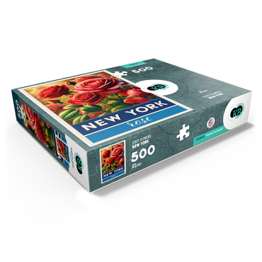State Flowers Series: New York, Rose 500 Jigsaw Puzzle box view1