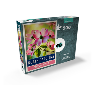 State Flowers Series: North Carolina, Dogwood, Pink 500 Jigsaw Puzzle box view2