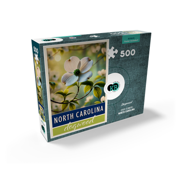 State Flowers Series: North Carolina, Dogwood, White 500 Jigsaw Puzzle box view2