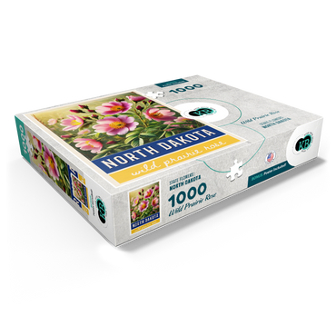 State Flowers Series: North Dakota, Wild Prairie Rose 1000 Jigsaw Puzzle box view1