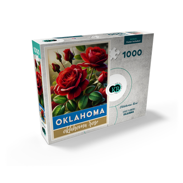 State Flowers Series: Oklahoma, Oklahoma Rose 1000 Jigsaw Puzzle box view2