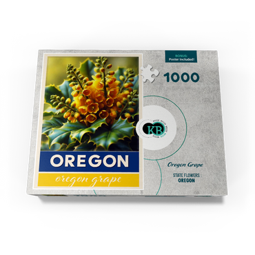 State Flowers Series: Oregon, Oregon Grape 1000 Jigsaw Puzzle box view3