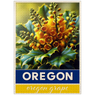 puzzleplate State Flowers Series: Oregon, Oregon Grape 1000 Jigsaw Puzzle