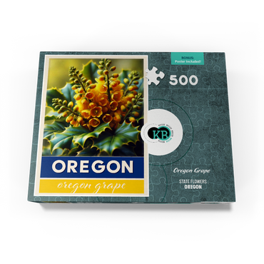 State Flowers Series: Oregon, Oregon Grape 500 Jigsaw Puzzle box view3