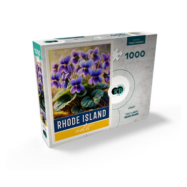 State Flowers Series: Rhode Island, Violet 1000 Jigsaw Puzzle box view2
