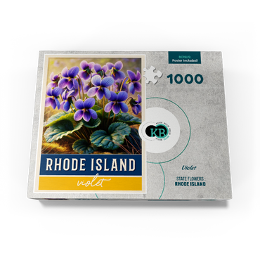 State Flowers Series: Rhode Island, Violet 1000 Jigsaw Puzzle box view3