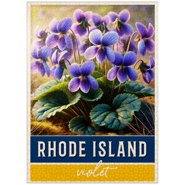 puzzleplate State Flowers Series: Rhode Island, Violet 1000 Jigsaw Puzzle