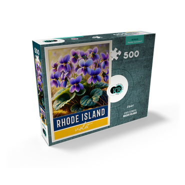 State Flowers Series: Rhode Island, Violet 500 Jigsaw Puzzle box view2
