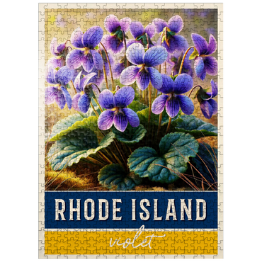 puzzleplate State Flowers Series: Rhode Island, Violet 500 Jigsaw Puzzle