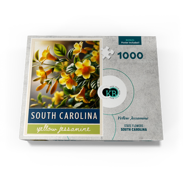 State Flowers Series: South Carolina, Yellow Jessamine 1000 Jigsaw Puzzle box view3