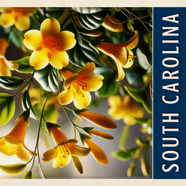 State Flowers Series: South Carolina, Yellow Jessamine 1000 Jigsaw Puzzle 3D Modell