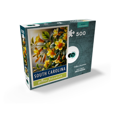 State Flowers Series: South Carolina, Yellow Jessamine 500 Jigsaw Puzzle box view2