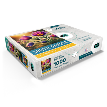 State Flowers Series: South Dakota, American Pasque 1000 Jigsaw Puzzle box view1
