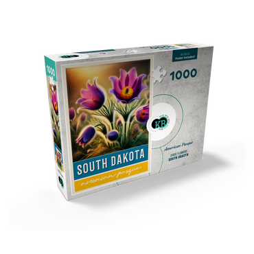 State Flowers Series: South Dakota, American Pasque 1000 Jigsaw Puzzle box view2