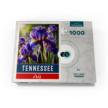 State Flowers Series: Tennessee, Iris 1000 Jigsaw Puzzle box view3