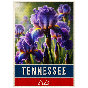 puzzleplate State Flowers Series: Tennessee, Iris 1000 Jigsaw Puzzle