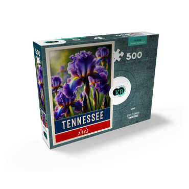 State Flowers Series: Tennessee, Iris 500 Jigsaw Puzzle box view2