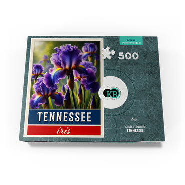 State Flowers Series: Tennessee, Iris 500 Jigsaw Puzzle box view3