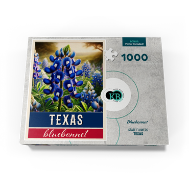 State Flowers Series: Texas, Bluebonnet 1000 Jigsaw Puzzle box view3