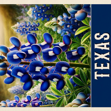 State Flowers Series: Texas, Bluebonnet 500 Jigsaw Puzzle 3D Modell