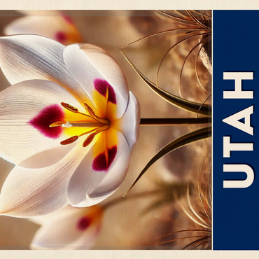 State Flowers Series: Utah, Sego Lily 500 Jigsaw Puzzle 3D Modell