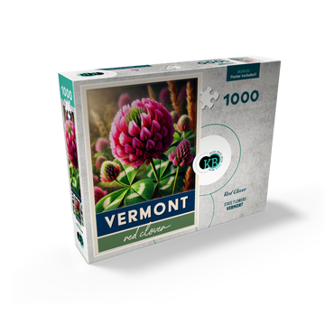 State Flowers Series: Vermont, Red Clover 1000 Jigsaw Puzzle box view2