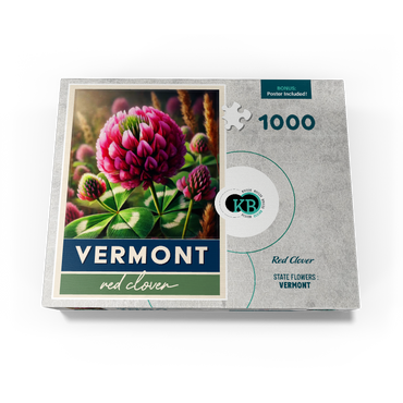State Flowers Series: Vermont, Red Clover 1000 Jigsaw Puzzle box view3
