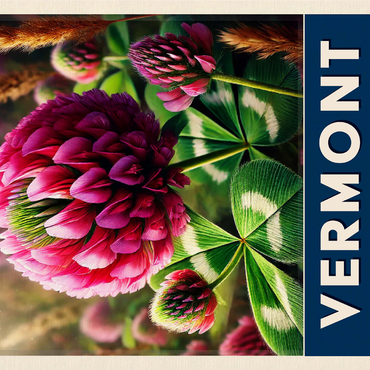 State Flowers Series: Vermont, Red Clover 1000 Jigsaw Puzzle 3D Modell