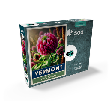 State Flowers Series: Vermont, Red Clover 500 Jigsaw Puzzle box view2