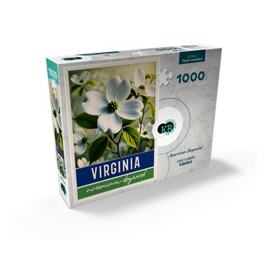 State Flowers Series: Virginia, American Dogwood 1000 Jigsaw Puzzle box view2