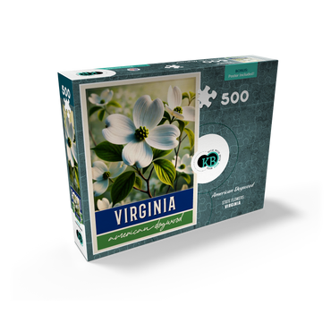 State Flowers Series: Virginia, American Dogwood 500 Jigsaw Puzzle box view2