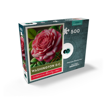 State Flowers Series: Washington D.C, American Beauty Rose 500 Jigsaw Puzzle box view2