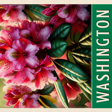 State Flowers Series: Washington, Coast Rhododendron 500 Jigsaw Puzzle 3D Modell