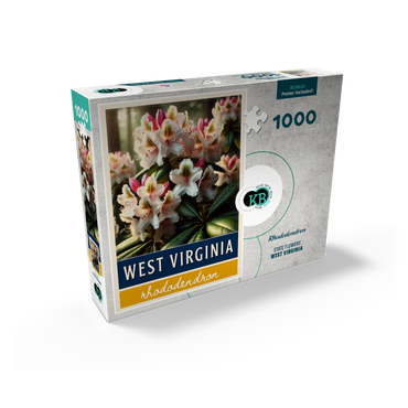 State Flowers Series: West Virginia, Rhododendron 1000 Jigsaw Puzzle box view2