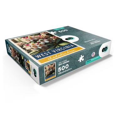 State Flowers Series: West Virginia, Rhododendron 500 Jigsaw Puzzle box view1