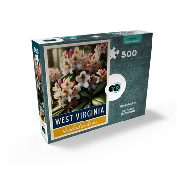 State Flowers Series: West Virginia, Rhododendron 500 Jigsaw Puzzle box view2