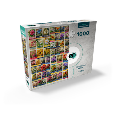 State Flowers Series: 50 State Flowers Collage, vol. 1 1000 Jigsaw Puzzle box view2