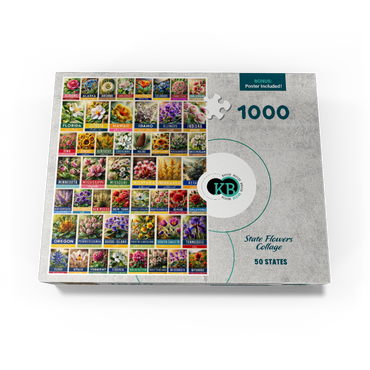 State Flowers Series: 50 State Flowers Collage, vol. 2 1000 Jigsaw Puzzle box view3