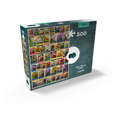 State Flowers Series: 50 State Flowers Collage, vol. 2 500 Jigsaw Puzzle box view2