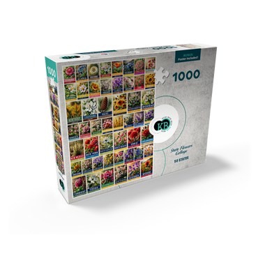 State Flowers Series: 50 State Flowers Collage, vol. 3 1000 Jigsaw Puzzle box view2