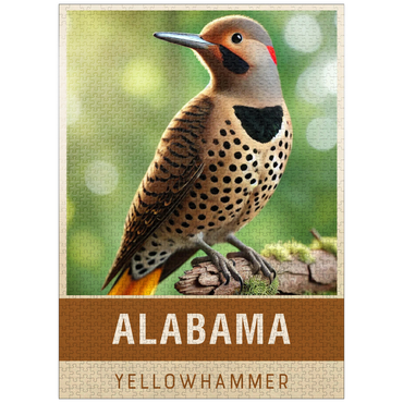 puzzleplate State Birds Series: Alabama, Yellowhammer 1000 Jigsaw Puzzle