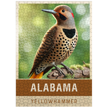 puzzleplate State Birds Series: Alabama, Yellowhammer 500 Jigsaw Puzzle